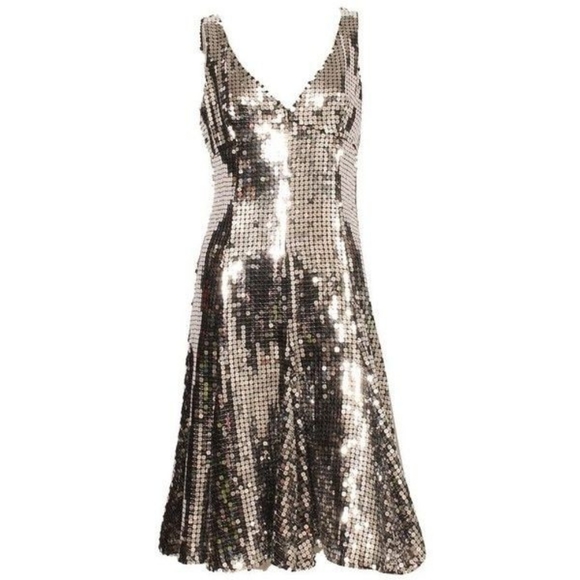 Gio Guerreri | Midnight Blue Sequin Embellished Dress - Picture 2 of 13